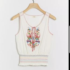 Anthropologie Tiny Katarina Embroidered Top